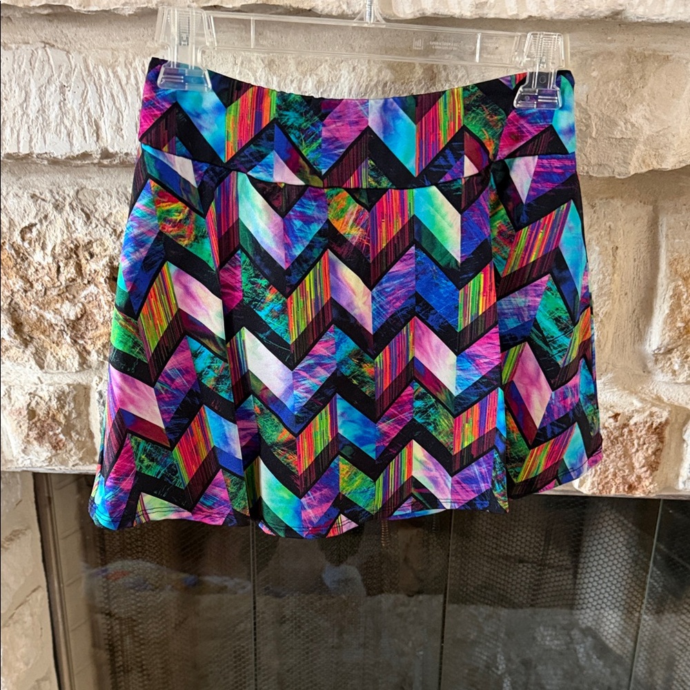 Multicolor Chevron Women's Skirt